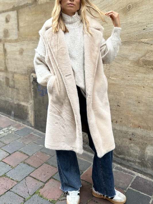 Longweste Snowi Beige