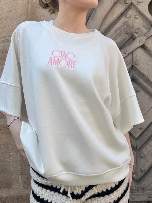 Ciao Amore Sweatshirt Weiß
