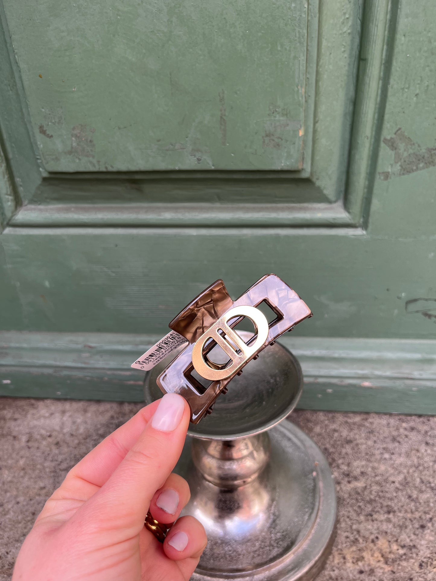 Haarklammer Glam Shiny Swirl