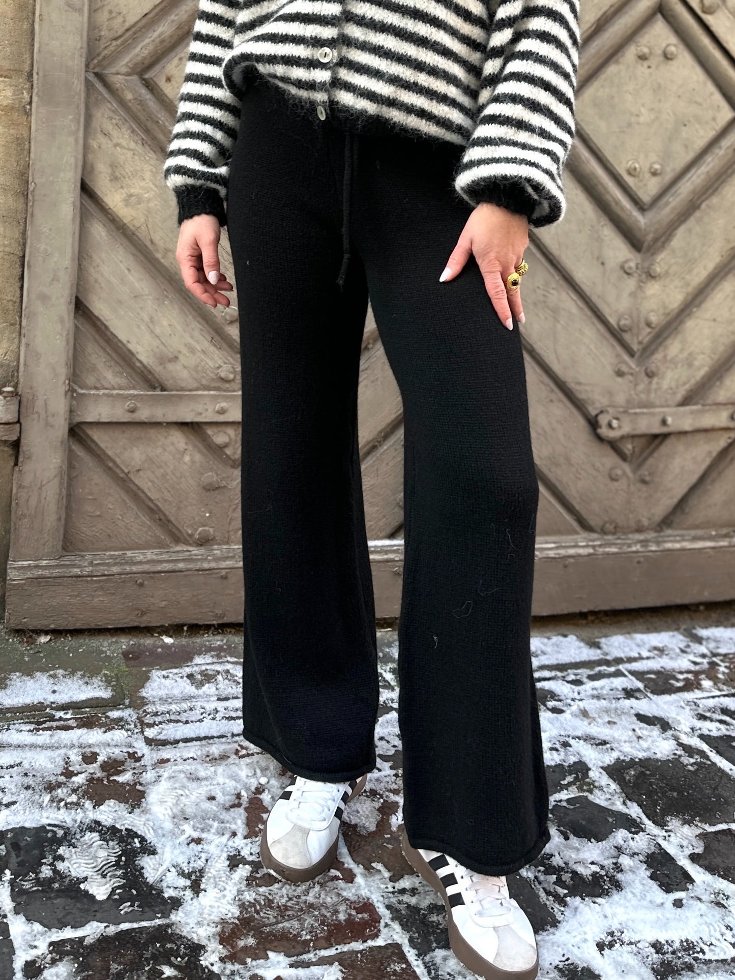Strickhose Schwarz