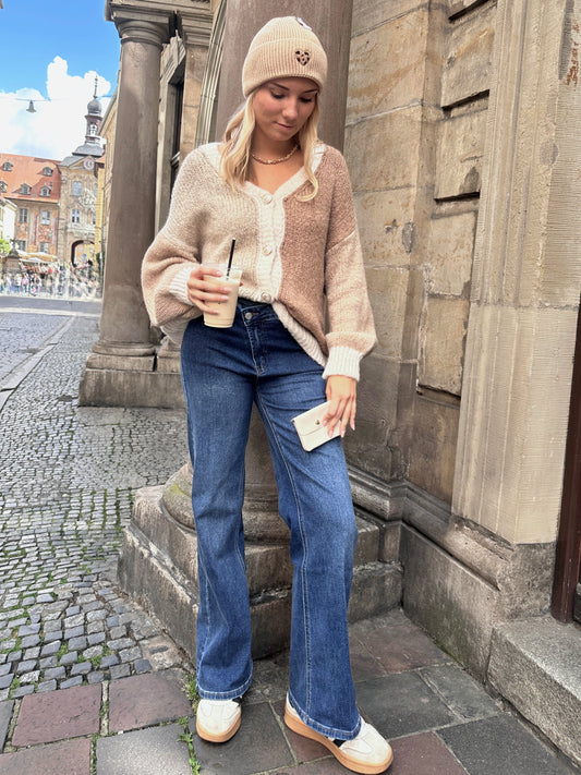 Wide Leg Jeans dunkel blau