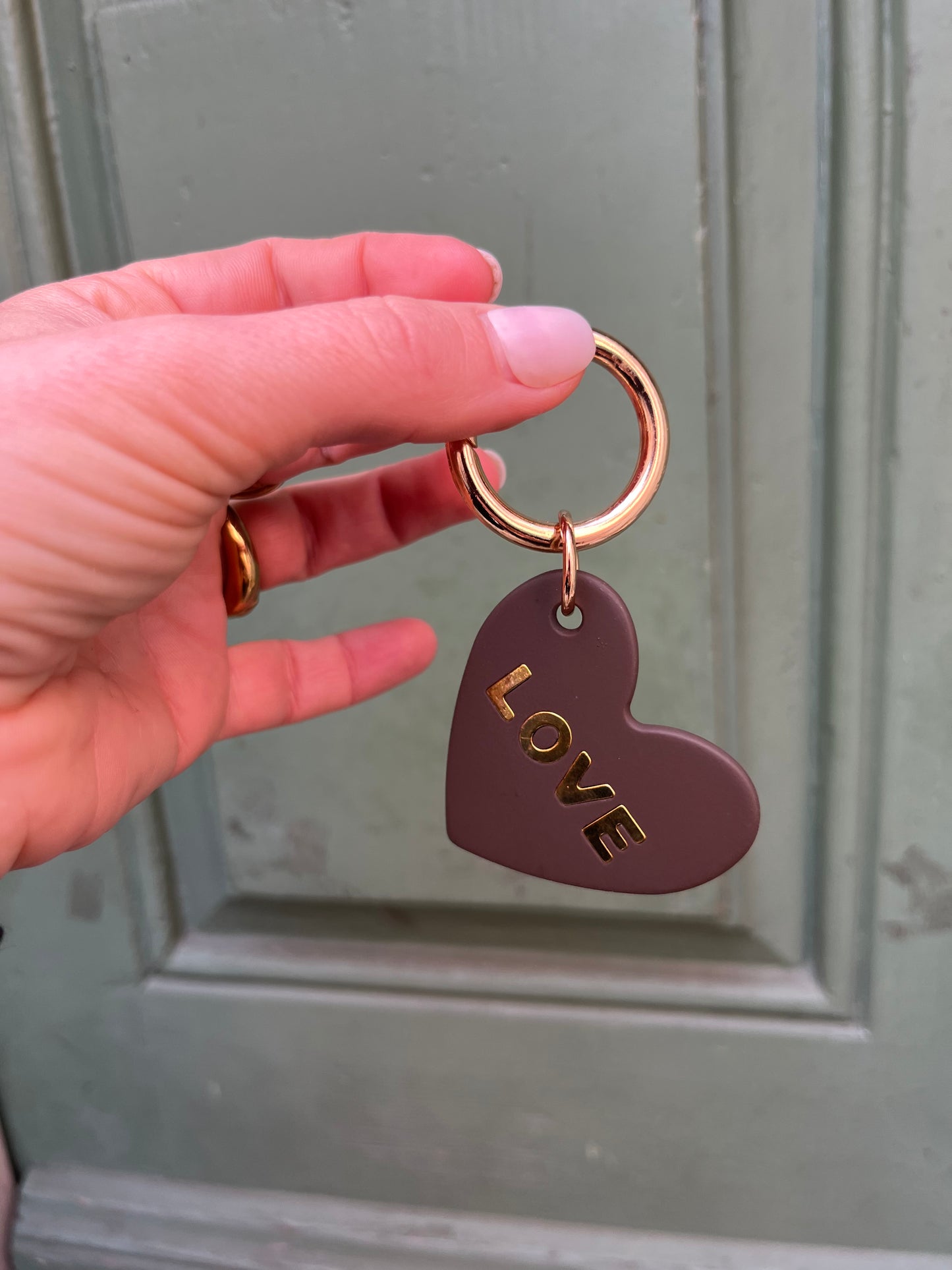 Schlüsselanhänger Love Brown