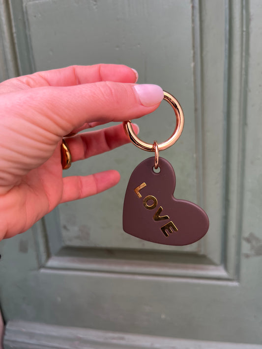 Schlüsselanhänger Love Brown