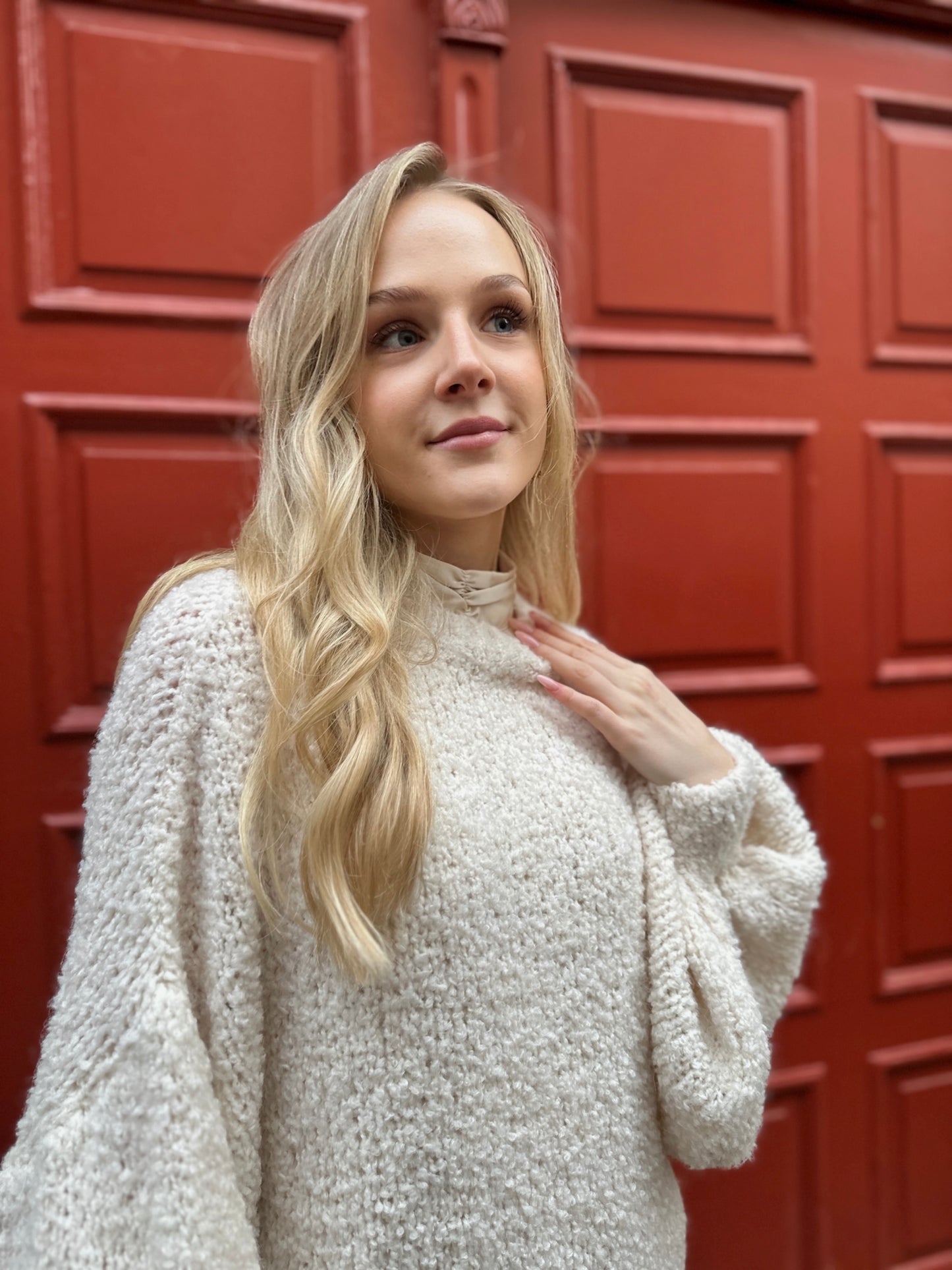 Kuschelpulli Alice Weiß