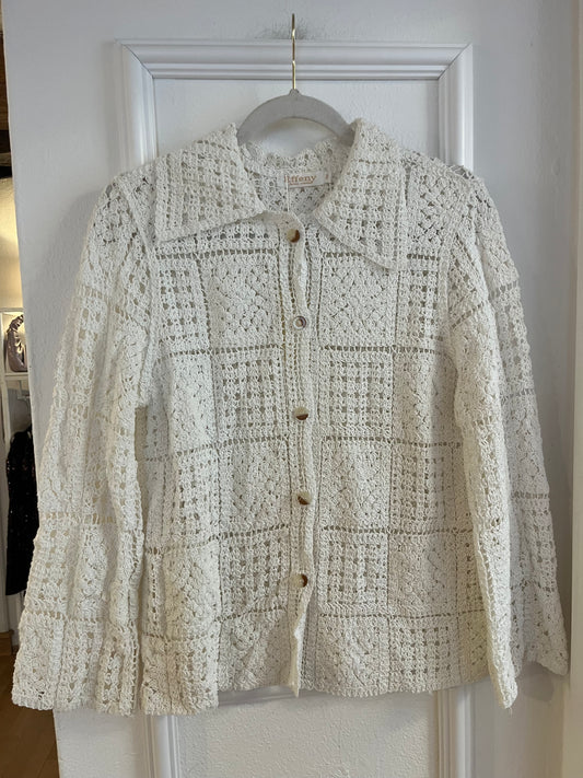 Häkeljäckchen Clara White