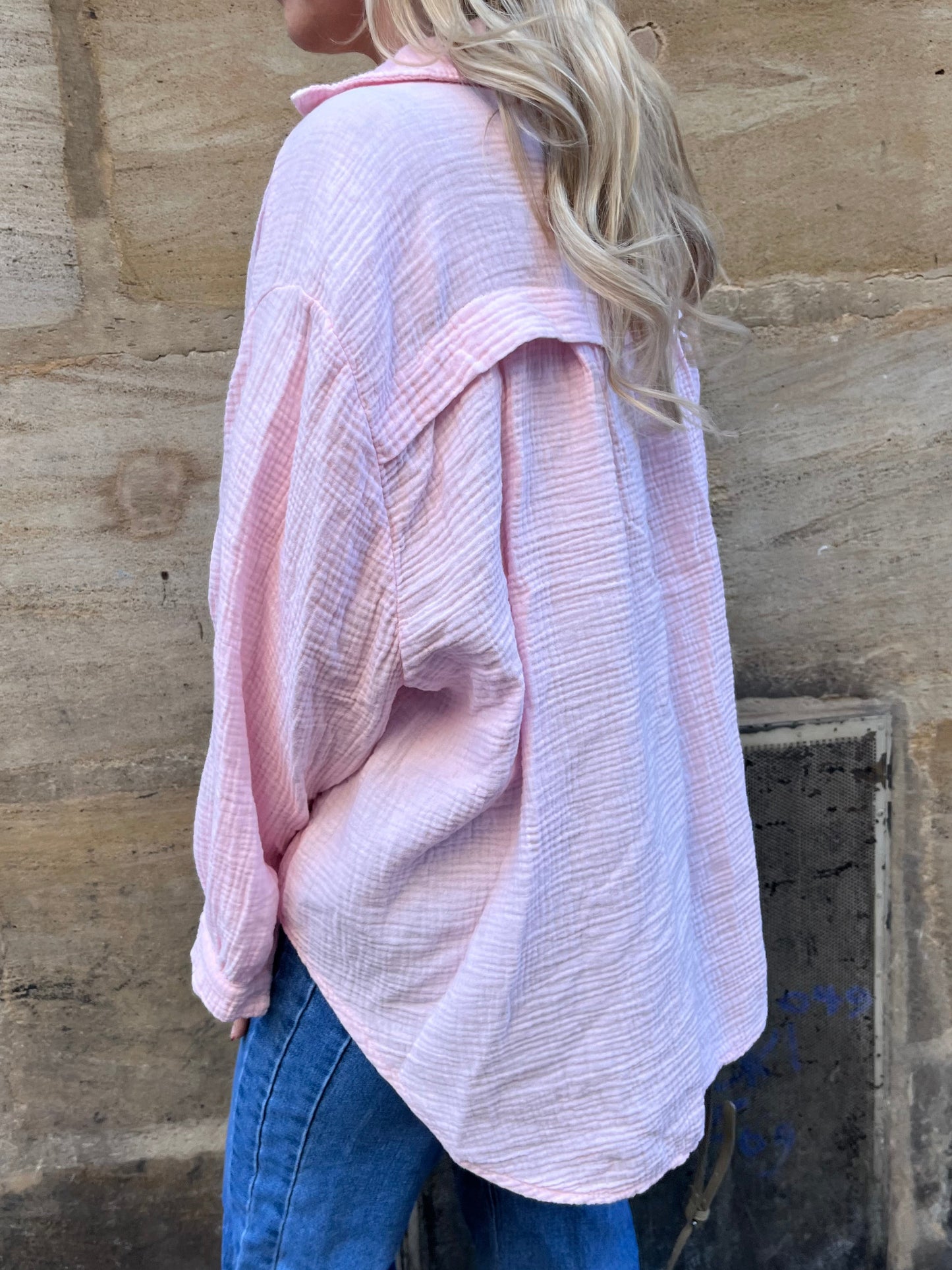 Musselinbluse Bubblegum