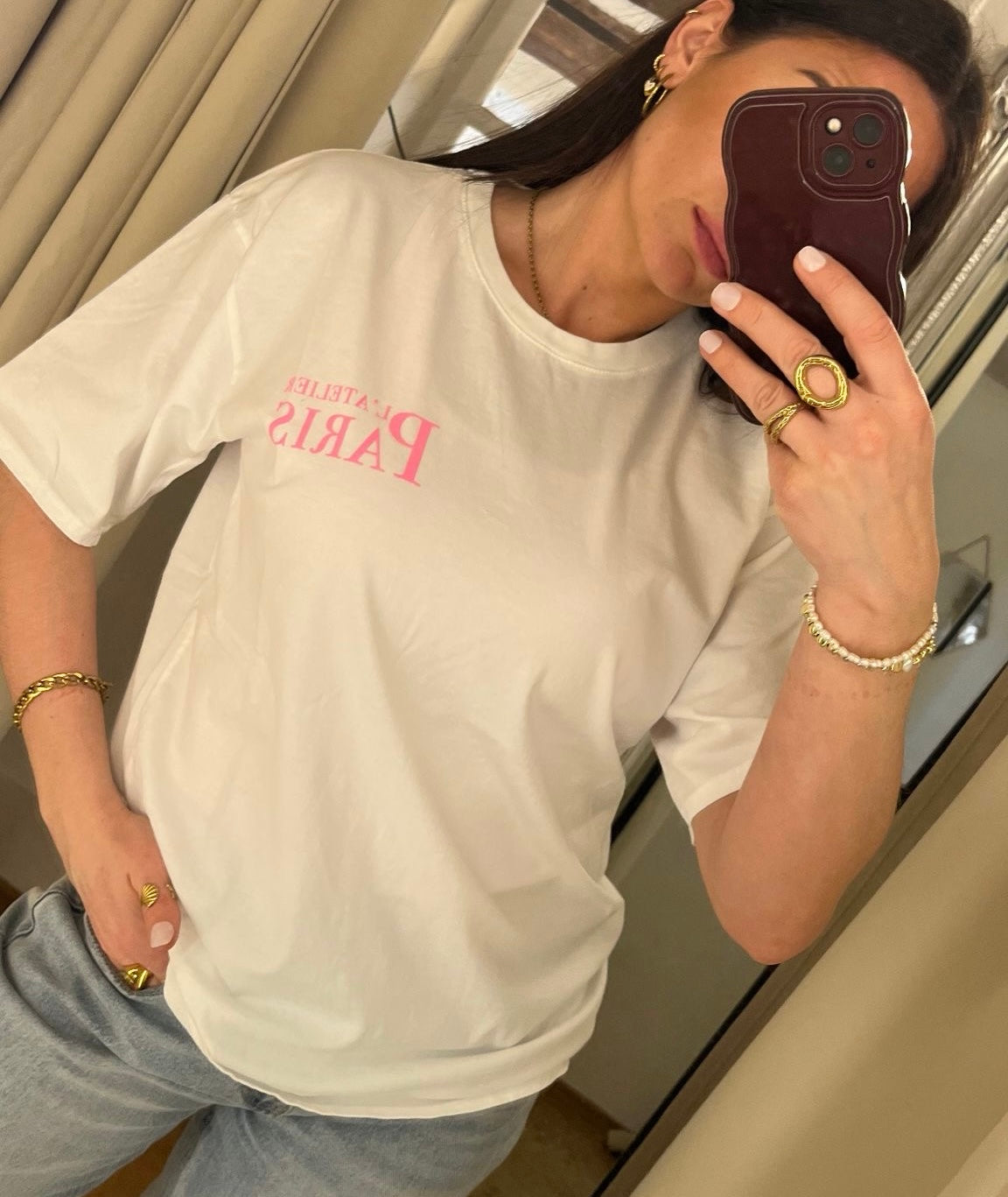 T-Shirt L’Atelier Paris mit Backprint