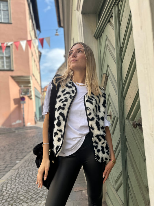 Weste Animal Print