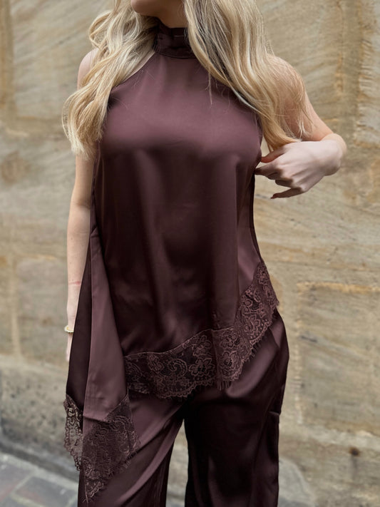 Satin Top Choco