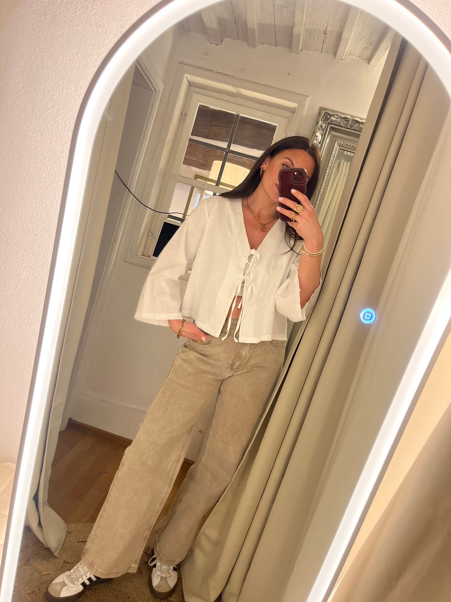 Jeans Wide Leg Cinnamon