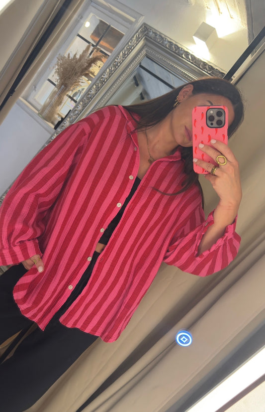 Musselinbluse Stripes
