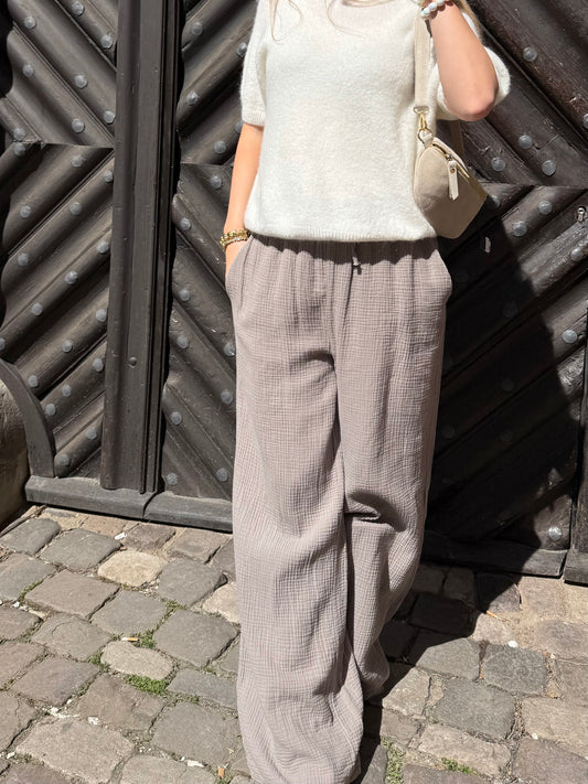 Musselinhose Taupe