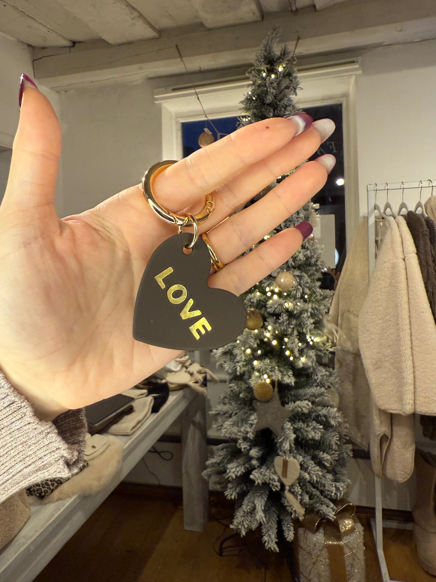 Schlüsselanhänger Love Brown