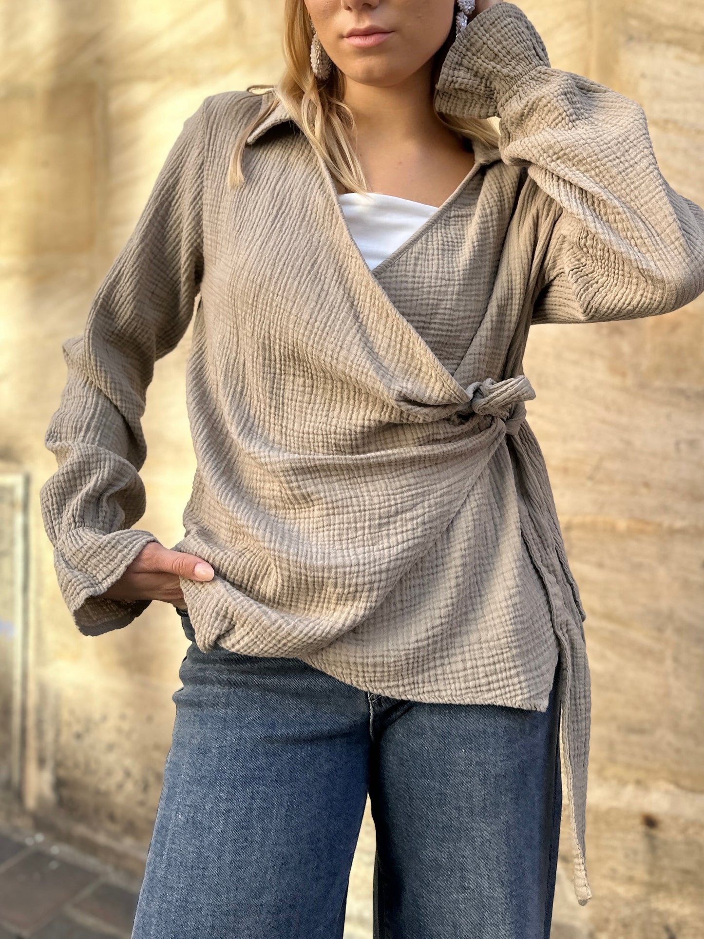 Gebundene Bluse 44,90€