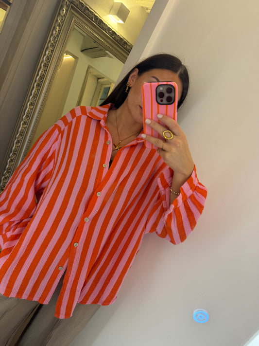 Musselinbluse Stripes