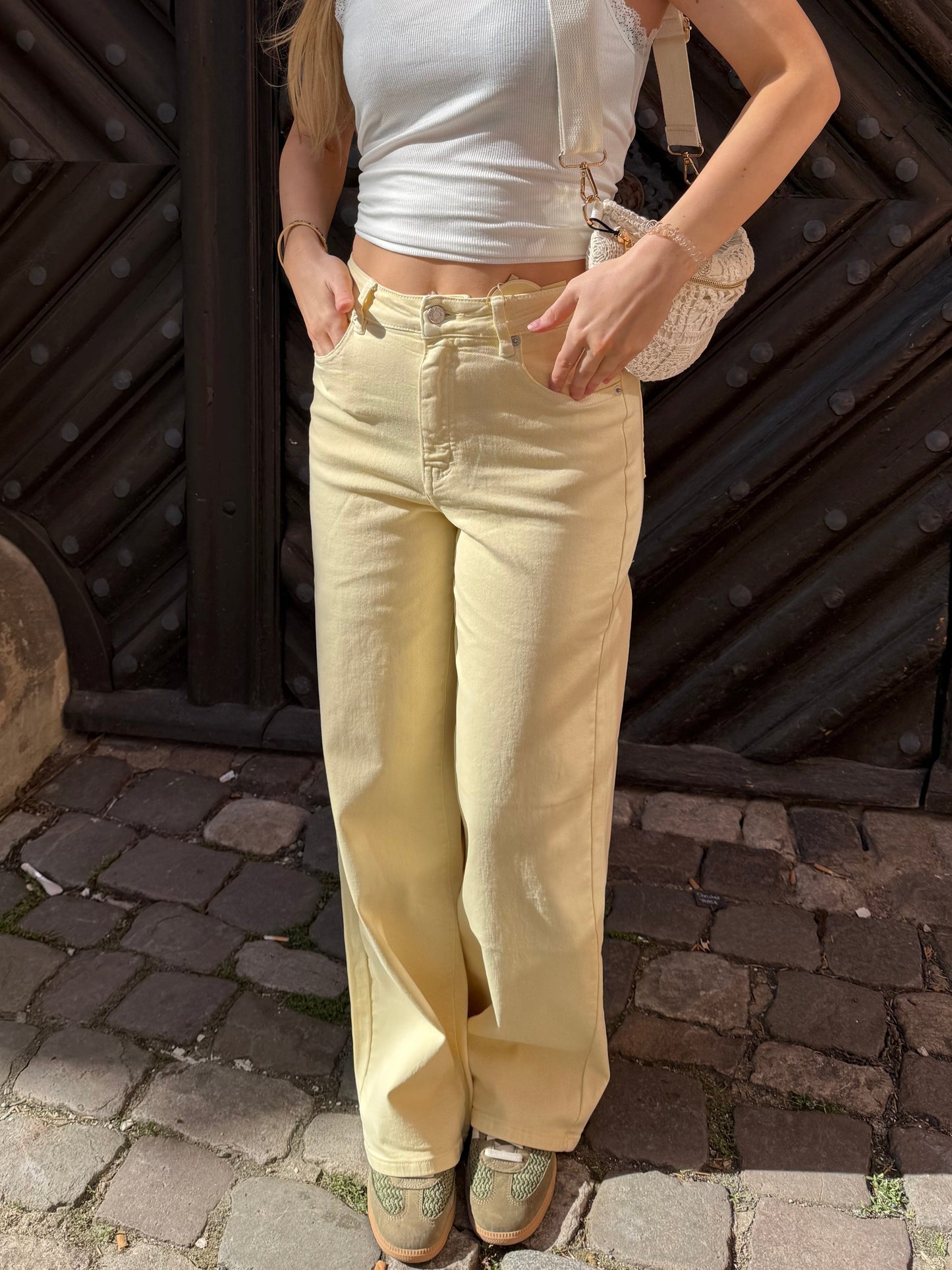 Jeans Dad Fit Butter Yellow