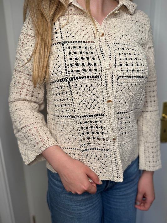 Häkel-Strickjacke Elina
