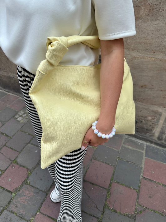 Echtledertasche Butter Yellow