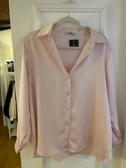 Satinbluse Lina Rosa